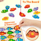 Coogam Magnetic Alphabet Numbers Fishing Game, Wooden Abc Letter Numbers Color Matching Puzzle Fine Motor Montessori Educational Toy For Preschool 3 4 5 Year Old Toddlers