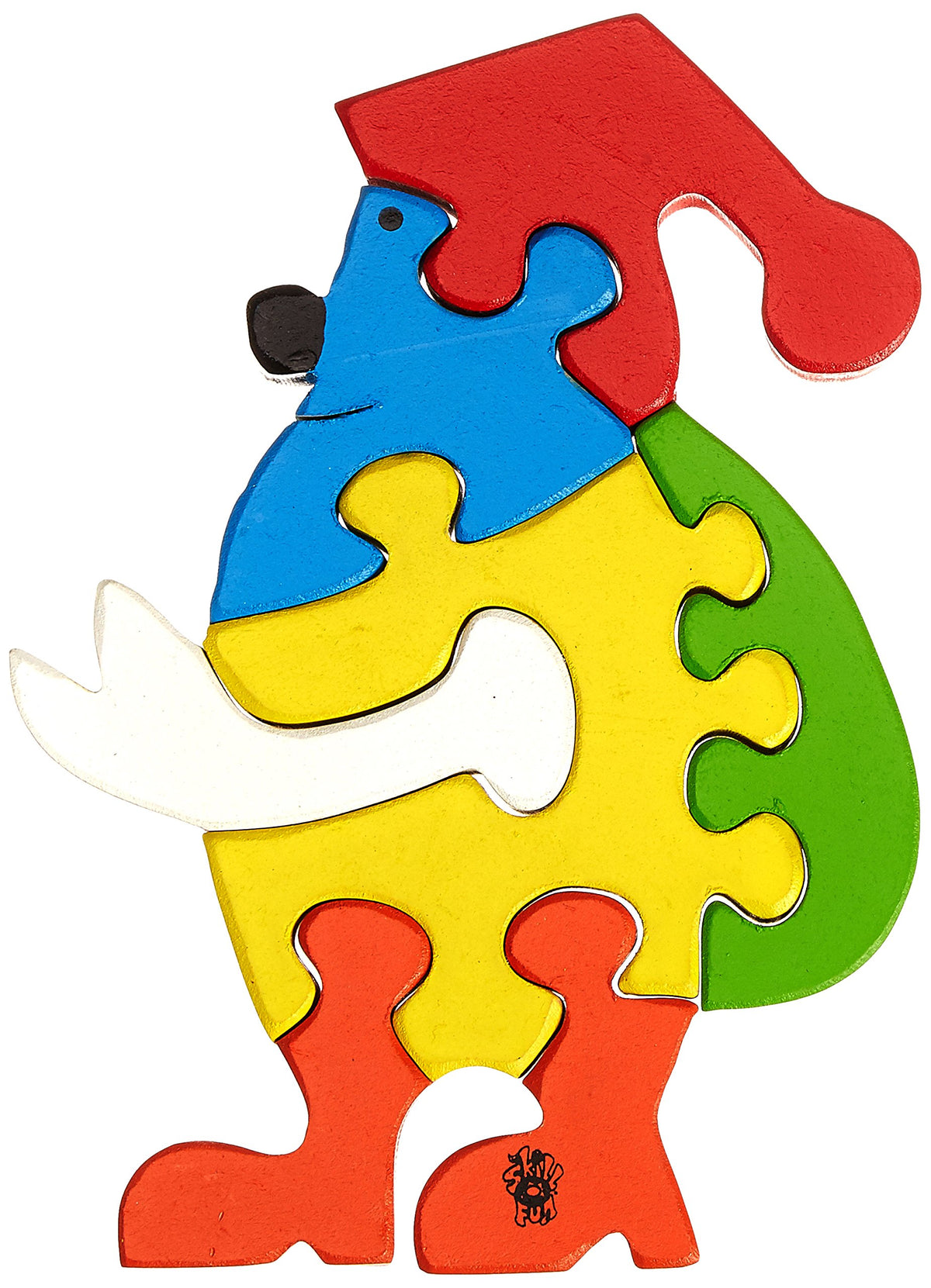Skillofun Wooden Take Apart Puzzle Santa, Multi Color