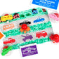 READY 2 LEARN Giant Stampers - Transportation Vehicles - Set 1 - Set of 10 - Easy to Hold Foam Stamps for Kids - Arts and Crafts