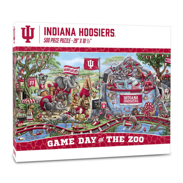 YouTheFan NCAA Indiana Hoosiers Game Day at The Zoo 500pc Puzzle