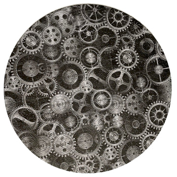 Jigsaw Puzzles For Adults 1000 Pieces Hard Puzzles For Adults And Kids - Unique Round Puzzle - Difficult Near Impossible Black And White Puzzles Fun Gear Puzzle By Spyglass Puzzles