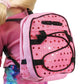 American Fashion World Doll Pink Sequin School Backpack for 18-Inch Dolls | enhanced Quality & Trendy Design | Dolls Accessories for Popular Brands