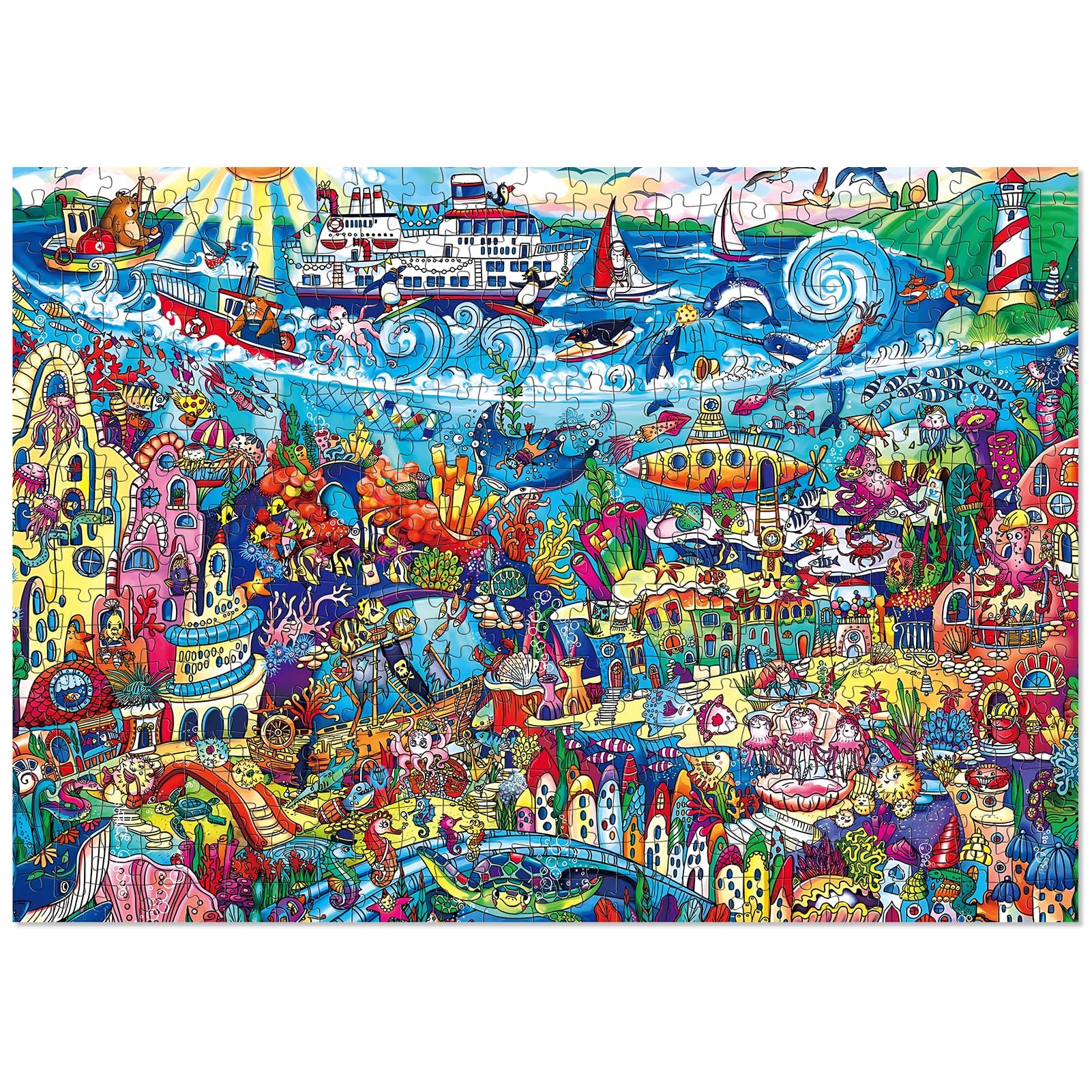ELX 500 Piece Jigsaw Puzzle for Adults,The Underwater World Unique Difficult and Challenge Large Puzzle Game, Room Wall Decor (2