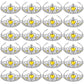 Zhanmai 24 Pcs Princess Crown Set Girl Plastic Tiara Dress up Costume Valentine Day Rhinestone Tiara Birthday Favor(Yellow)