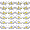 Zhanmai 24 Pcs Princess Crown Set Girl Plastic Tiara Dress up Costume Valentine Day Rhinestone Tiara Birthday Favor(Yellow)