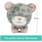 Gund Baby Safari Friends Collection Plush Leopard With Chime, Sensory Toy Stuffed Animal For Babies And Newborns, Gray/Pink, 7''