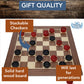 WE Games Wooden Checkers Set - 12 in. Red and Black, Model 181312, Classic Design