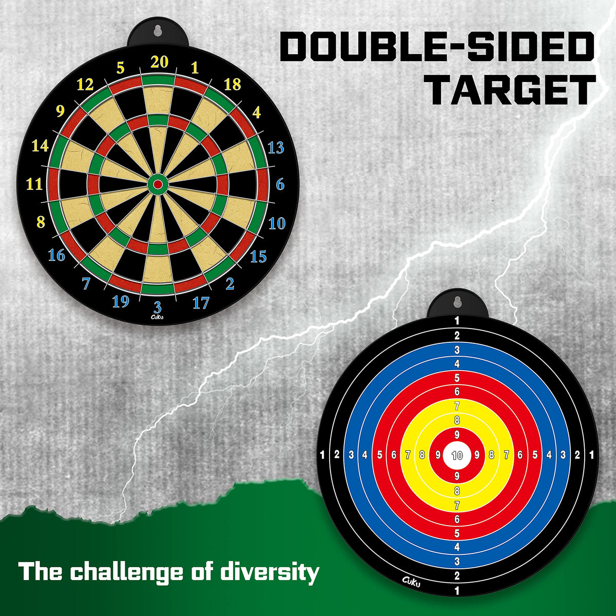 2-in-1 Magnetic Archery & Dartboard