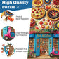 2 Pack 500 Pieces Puzzle for mature-themeds Bookstore Jigsaw Puzzles 500 Pieces Delicious Pie Dessert Puzzles for mature-themeds 500 Piece Colorful enhanced Cardboard Puzzle Family Activity Gift 20.5x15 in