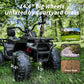 Hikiddo Kids Atv 4 Wheeler, 24V 4Wd Electric Atv Ride On Toy For Big Kid W/ 2-Seater, 4X200W Motor, 5.6Mph Max Speed - Pink