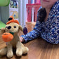 Plushland Halloween Pawpals 8 Inches Puppy Dog Plush Stuffed Toy Comes With Hat And Halloween Jack O Lantern - Pumpkin For Kids On This Holiday (Labrador)