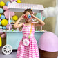 CONTRACONTACT Set of 4 Sweet Kids Purse Donut bags in pink in individual gift boxes, Donuts Purses as Kids Toys & first little h
