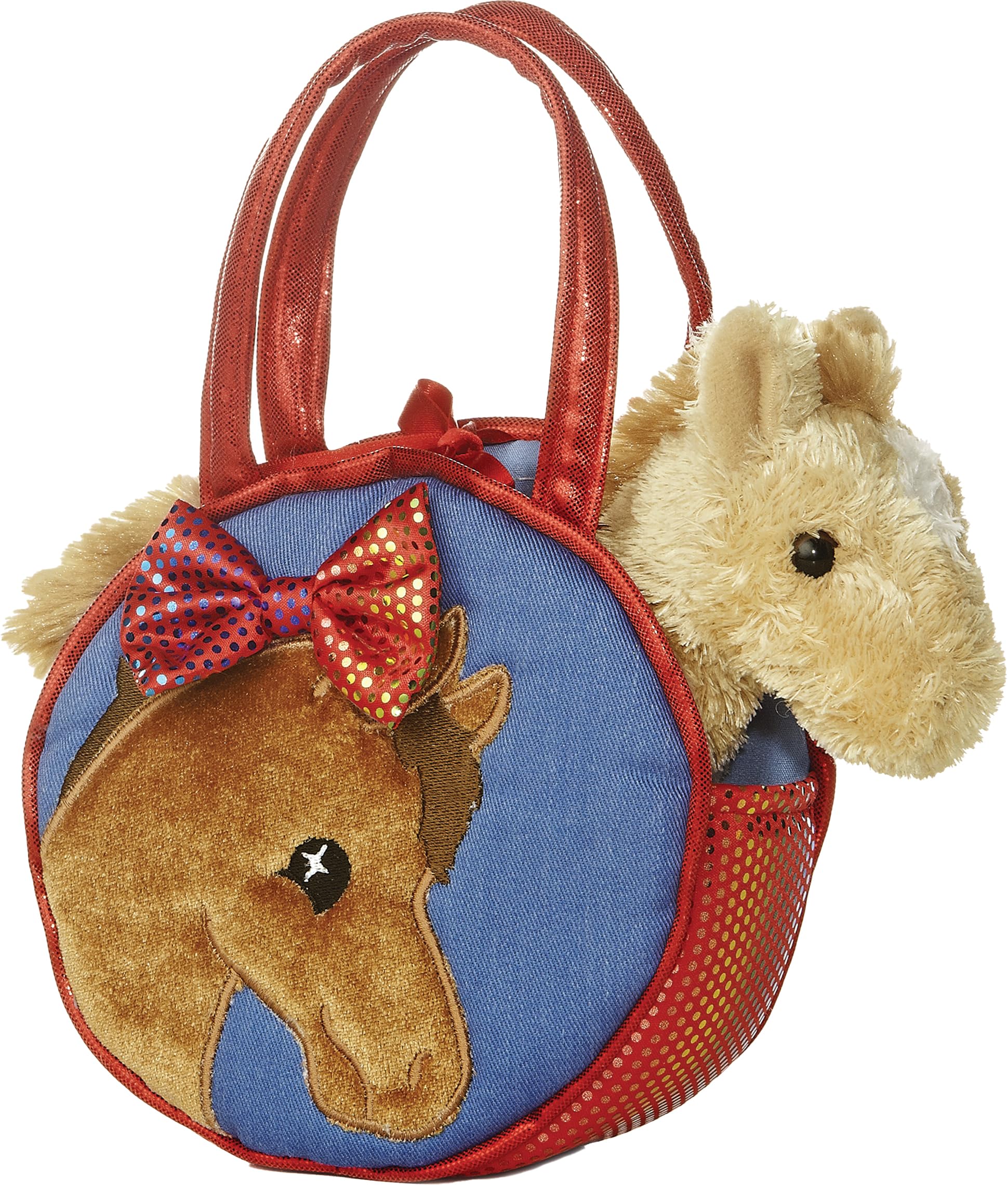 Aurora® Fashionable Fancy Pals™ Pretty Pony Stuffed Animal - On-The-Go Companions - Stylish Accessories - Multicolor 7 Inches