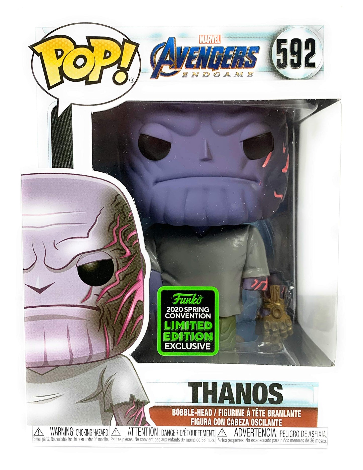 Funko Pop! Avengers Endgame Thanos ECCC Exclusive #592 Vinyl Multicolor Collector Figure