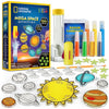 National Geographic Mega Space Activity Kit - Glow In The Dark Science Craft Kit For Kids With 100+ Pieces, Launch A Rocket, Cre