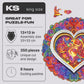 UNIDRAGON King Size Wooden Puzzle - Mandala Conscious Love 13x13 in - Brain Teaser for Adults & Kids - Beautiful Gift Package