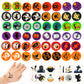 Max Fun 192Pcs Halloween Party Favors Toys Halloween Stamps Halloween Stickers For Kids Halloween Party Supplies, Goodies Bags, Classroom Game Reward Prizes(Halloween)