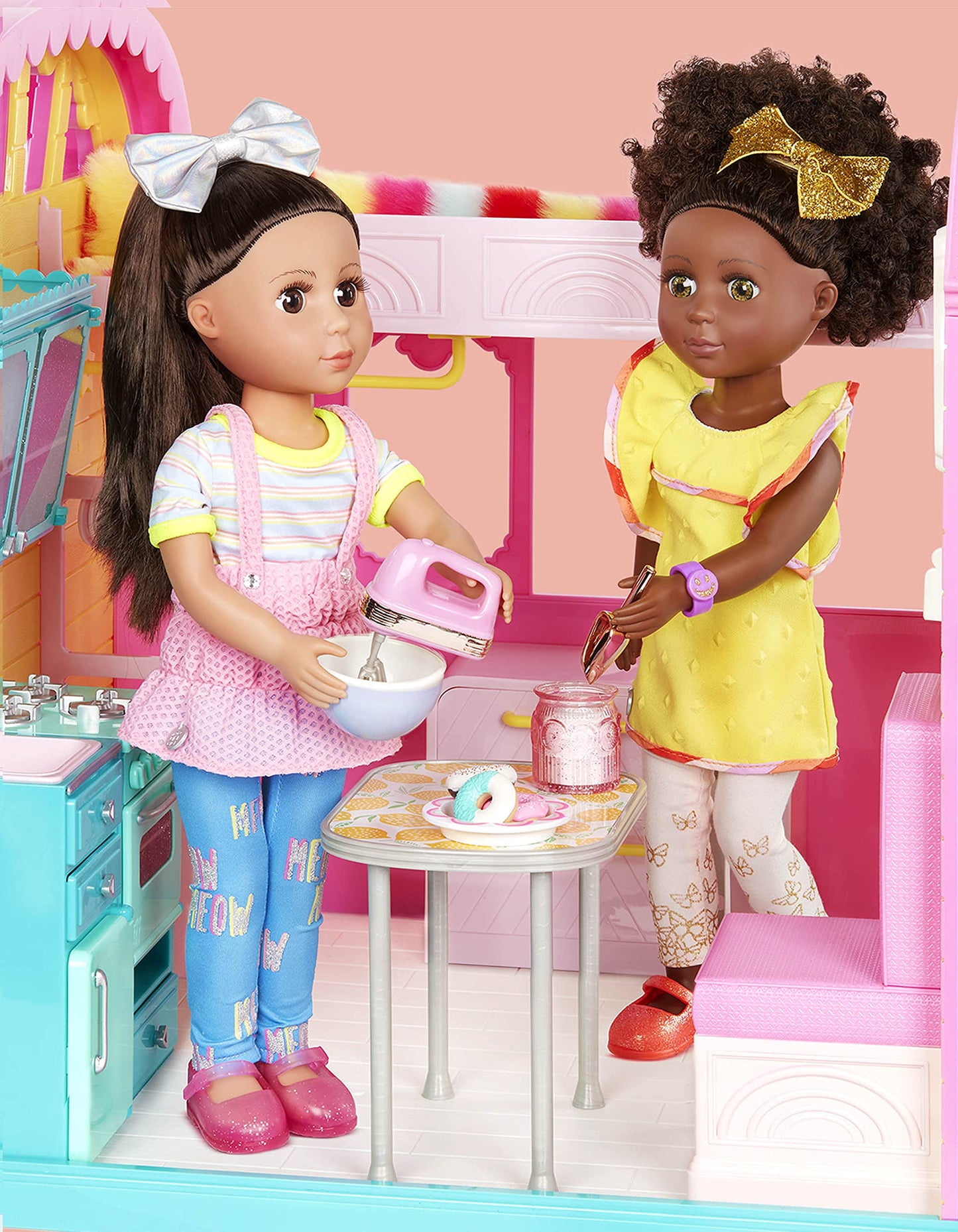 Glitter Girls – Donut Baking Set – Play Food, Mixer, & Kitchen Accessories – 14-Inch Doll Cooking Set For Kids Ages 3 And Up – Children’S Toys