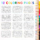 All The Different Rooms Fashion Sticker + Coloring Book For Girls And Boys (500+ Stickers & 12 Scenes) By Cupkin - Side By Side
