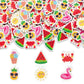Yopyame Summer Mini Erasers Bulk - 60Pcs Ice Cream Watermelon Flamingo Tiny Erasers For Kids Assorted Novelty Pencil Erasers Puz