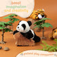 Forest & Twelfth Stuffed Panda, Single Mini Stuffed Animal Plush Toy For Kids, Jungle Party Favors And Goody Bags, Classroom Treasure Box Prizes, Stocking Stuffers (Panda)