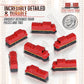 The Little Plastic Train Co. Sunset Deluxe Board Game Train Set - Red Miniatures for Ticket to Ride, Model LPX 1005