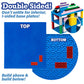 Scs Direct Brick Building Base Plates - Large 10'X10' Blue Baseplates (Set Of 4) - Dual Connectivity On Both Top & Bottom Sides, Tight Fit W All Brands, Great For Kids Play Table, Gift