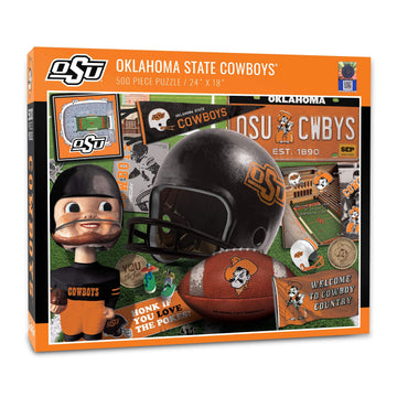 Youthefan Ncaa Oklahoma St Cowboys Retro Series Puzzle - 500 Pieces, Team Colors, Large
