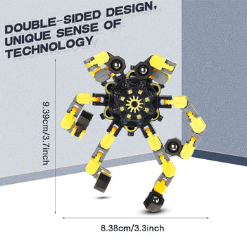 Charniol 20 Pcs Transformable Chain Robot Finger Spinner Robot Deformed Mechanical Spiral Twister Fingertip Spinners Spiral Twister Fingertip Decompression For Adults Teens