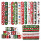 ZENZAL 48PCS Christmas Slap Bracelets Slap Xmas Snap Bracelet Party Favors Toys Slap Bands Assorted Christmas Theme Pattern for 