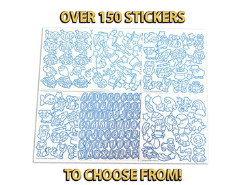 Marvins Magic - Magic Foil Rainbow Stickers - Foil, Metallic & Holographic Stickers - Magical Art Supplies - 150 Stickers & Mor
