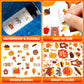 Linaye 24 Sheets Fall Stickers For Kids, 1580 Pcs Autumn Leaves Pumpkin Thanksgiving Stickers, Fall Party Favors For Kids, Fall