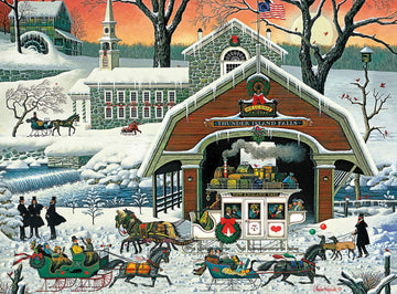 Buffalo Games 1000 Piece Jigsaw Puzzle - 'TWAS The Twilight Before Christmas - Large Size 26.75 x 19.75, Paper Material for Adults