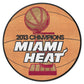 FANMATS 15186 Miami Heat 2013 NBA Champions Basketball Rug - 27in. Diameter