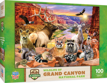 Masterpieces 100 Piece Jigsaw Puzzle For Kids - Grand Canyon National Park - 14''X19''
