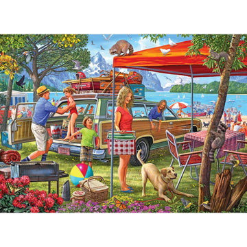 RoseArt - Kodak enhanced - Family Beach Vacation - 1000 Piece Jigsaw Puzzle for mature-themeds