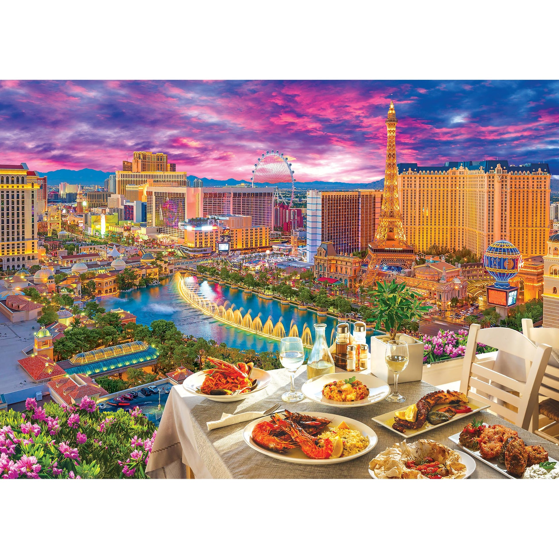 RoseArt - Kodak enhanced - La Vida Las Vegas - 3000 Piece Jigsaw Puzzle for mature-themeds