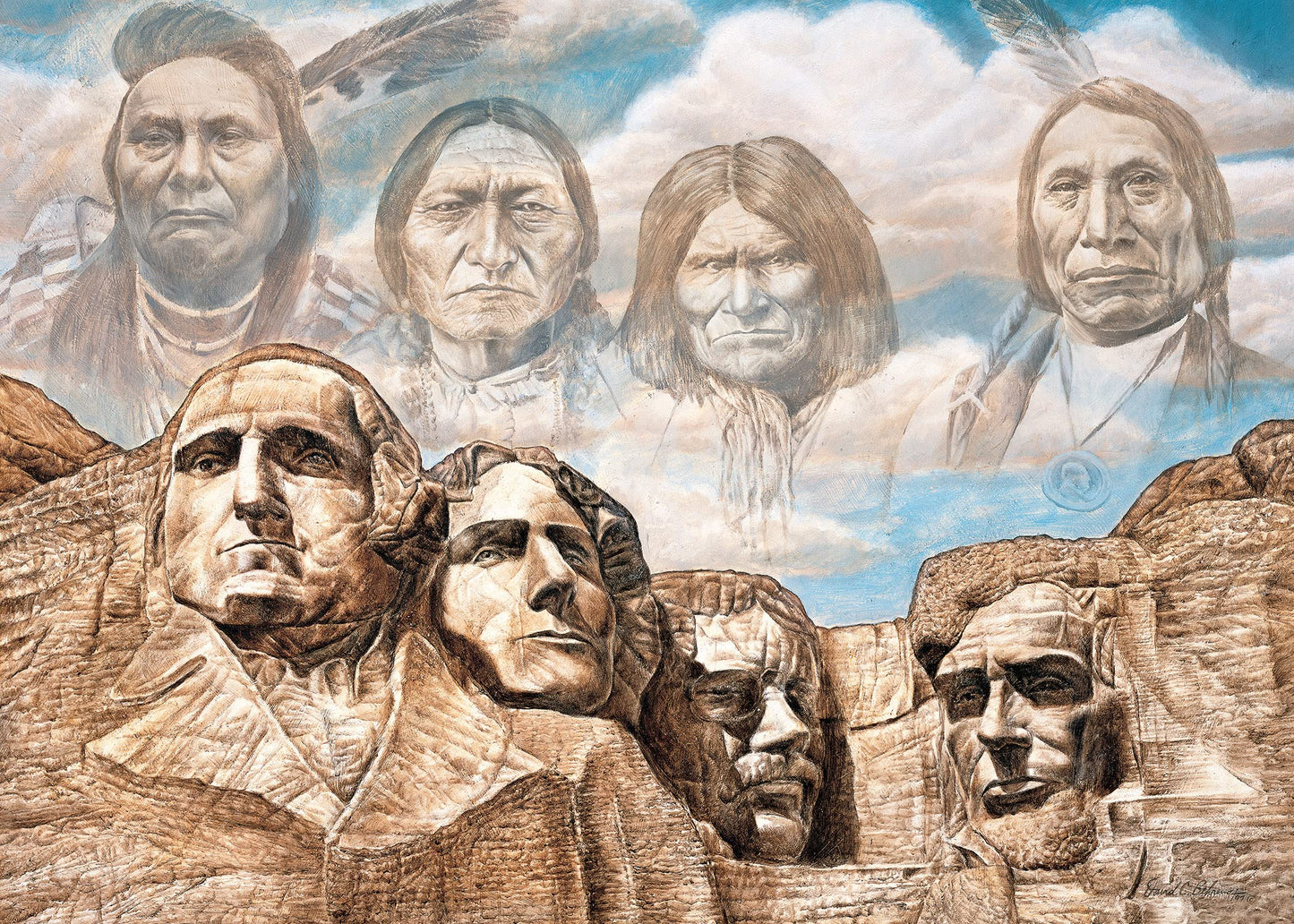 Masterpieces 550 Piece Jigsaw Puzzle For Adults, Family, Or Youth- Founding Fathers - 18'X24'