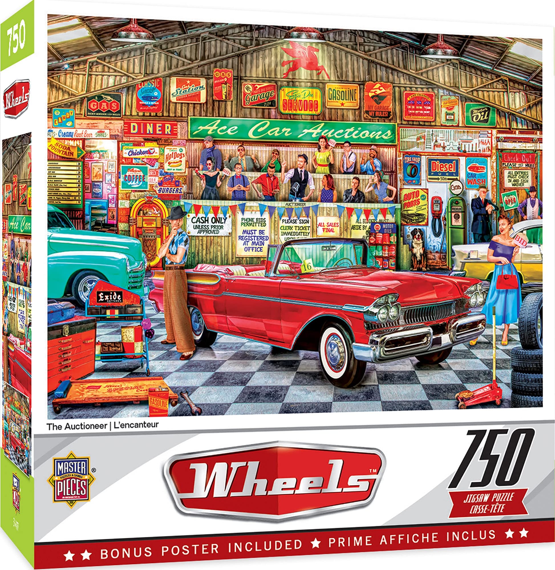 MasterPieces 750 Piece Jigsaw Puzzle for Adults, Family, Or Youth - The Auctioneer - 18x24