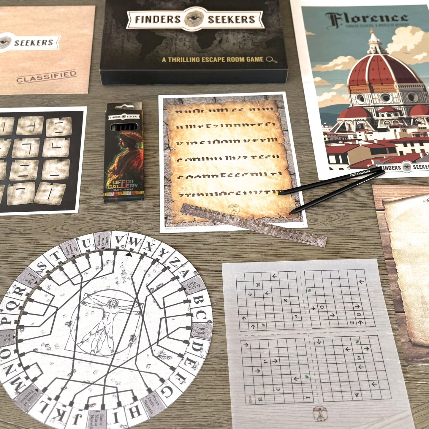Finders Seekers Mystery Game | Florence: The Art of Escape - Be a Detective and Investigate an Unsolved Case  Escape Room Puzzles  for Date Night  Game Night or Solo.