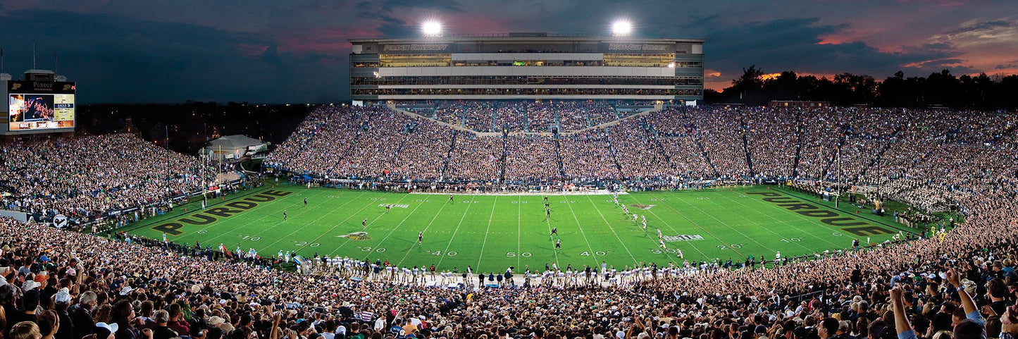 MasterPieces - 1000 Piece Jigsaw Puzzle, NCAA Purdue Boilermakers, Panoramic Football Stadium View, Fun for Adults and Family, 1