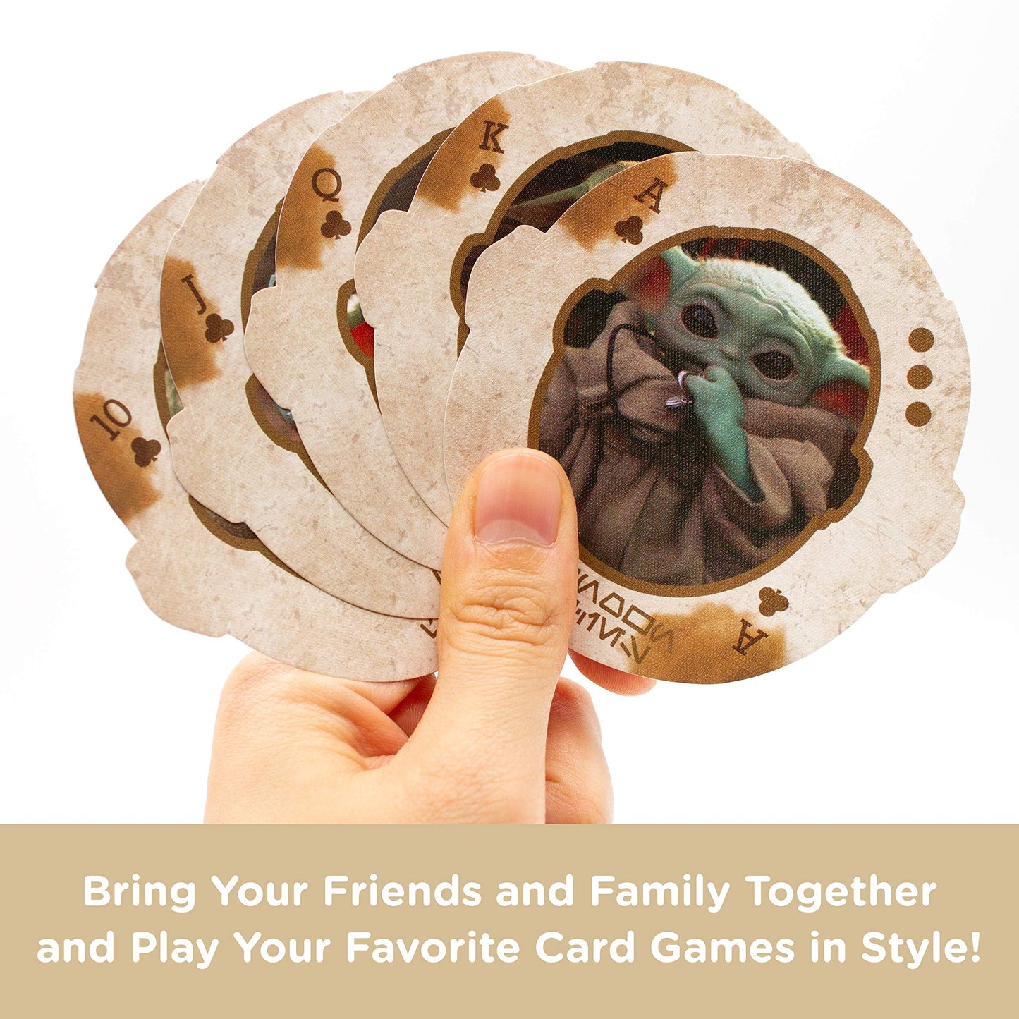 Aquarius Star Wars Playing Cards - The Mandalorian 'Baby Yoda' The Child Shaped Deck Of Cards For Your Favorite Card Games - Officially Licensed Star Wars Merchandise & Collectibles