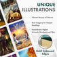 Wyspell Wild Reflections Tarot Cards Set with Guide Book - Nature-Inspired, Perfect for Beginners, Beautiful Illustrations
