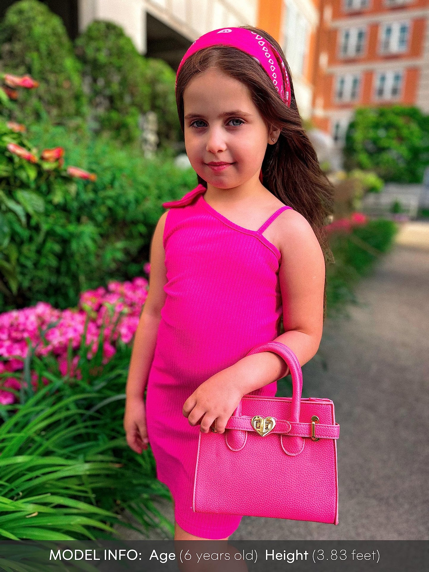 Mibasies Kids Purse For Little Girls Gift Toddler Crossbody Handbags(Hot Pink)