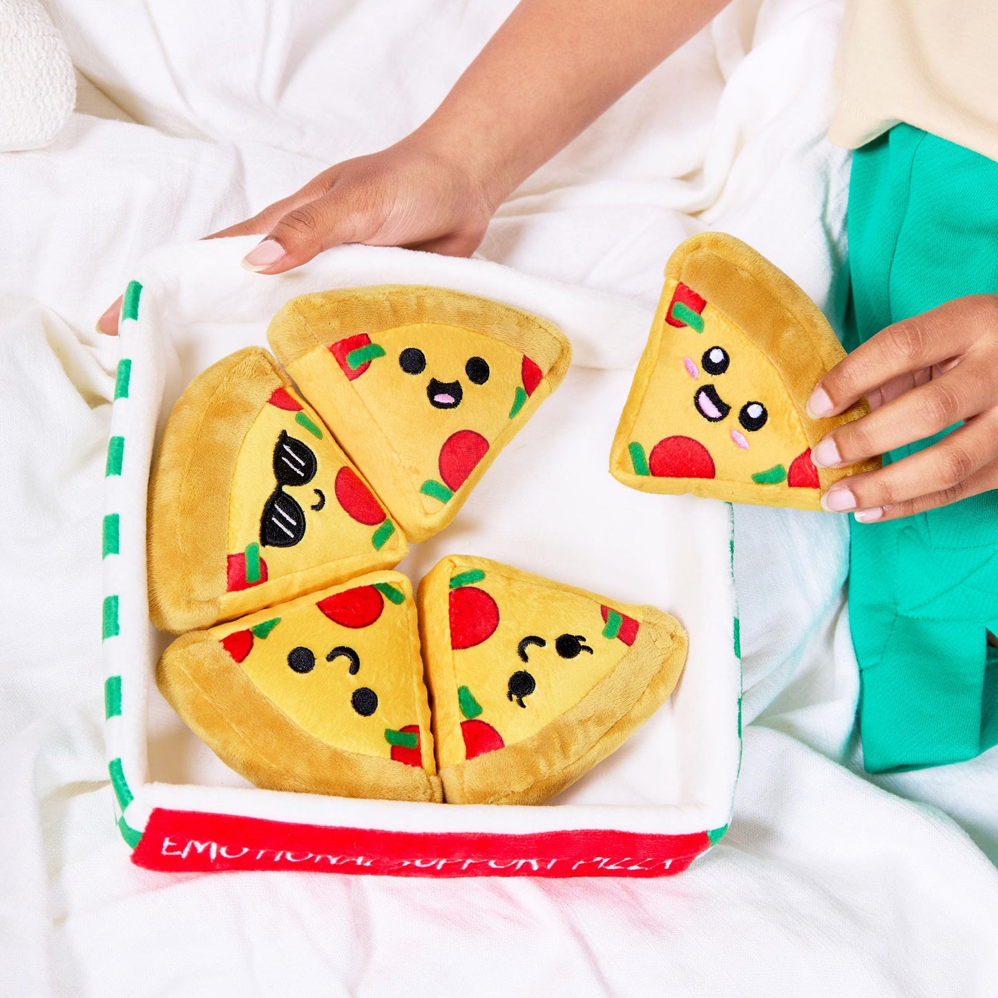 WHAT DO YOU MEME? Emotional Support Pizza Plush Toy - Multicolor, Polyester, Model ESP518