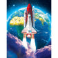 Roseart - Kodak Premium - Space Shuttle Launch - 100 Piece Jigsaw Puzzle For Adults