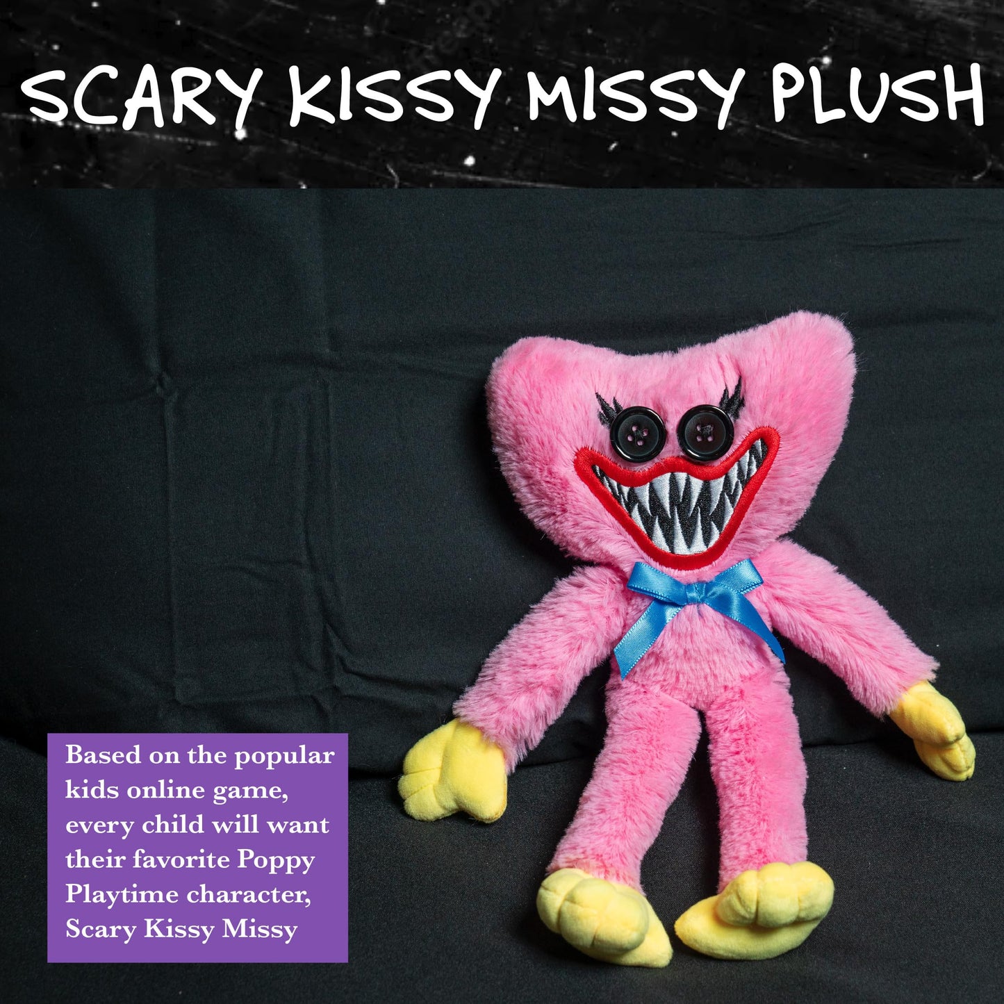 Ucc Distributing Poppy Playtime Kissy Missy With Scary Teeth 8” Plush Toy