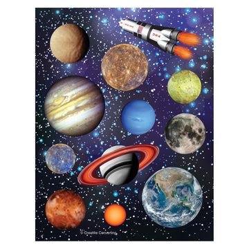 Creative Converting Space Blast Sheet of Stickers (4 Count)