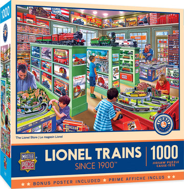 Masterpieces 1000 Piece Jigsaw Puzzle For Adults, Family, Or Youth - The Lionel Store - 19.25'X26.75'