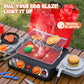 Kids BBQ Grill Playset, Kitchen Toy Set with Pretend Smoke, Light, Sound & Color-Changing Food, Toy Kitchen Accessories, Indoor